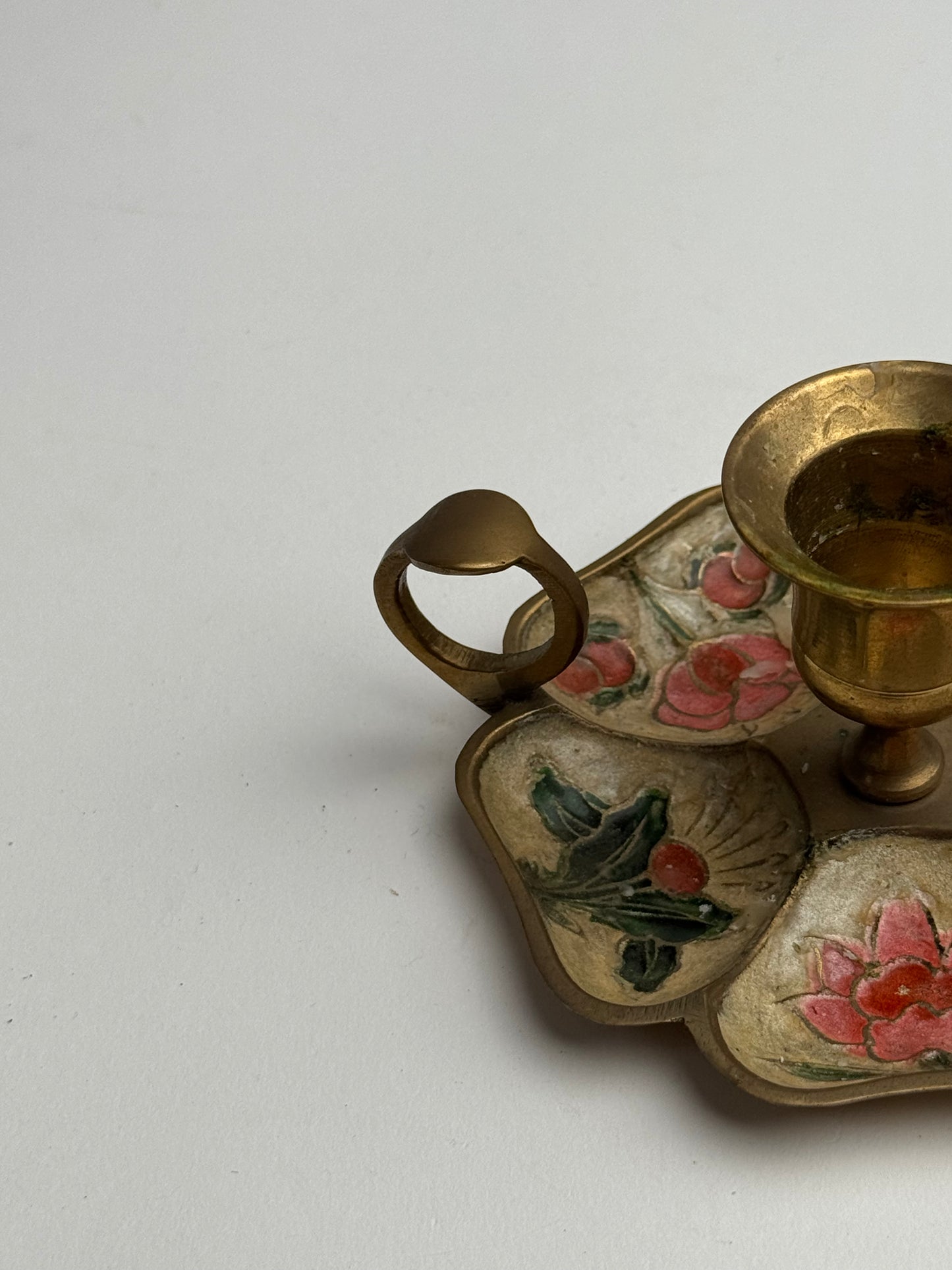 Vintage Floral Candle Holder