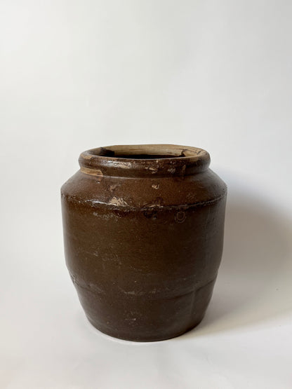 Large Angled South Asian Pot