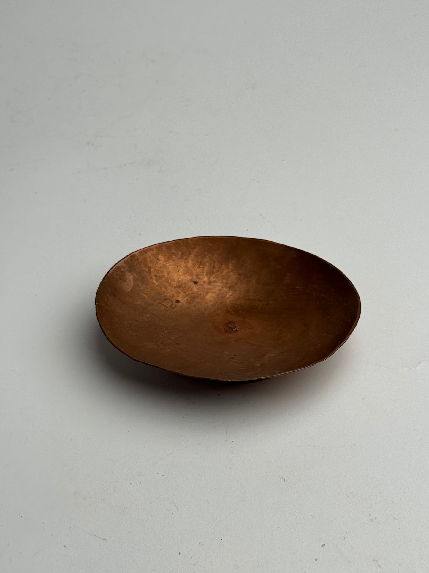 Vintage Copper Pedestal Dish