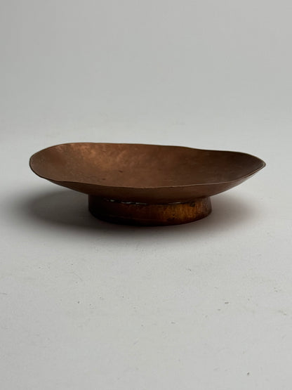Vintage Copper Pedestal Dish