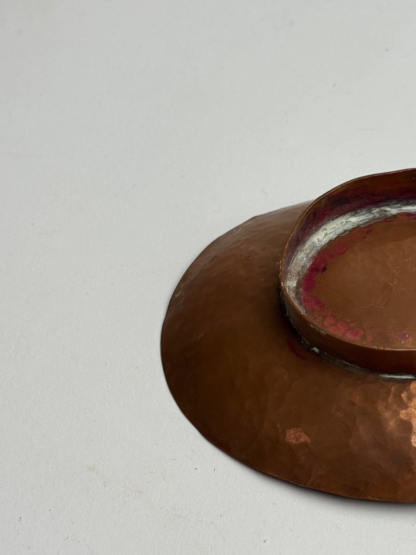Vintage Copper Pedestal Dish