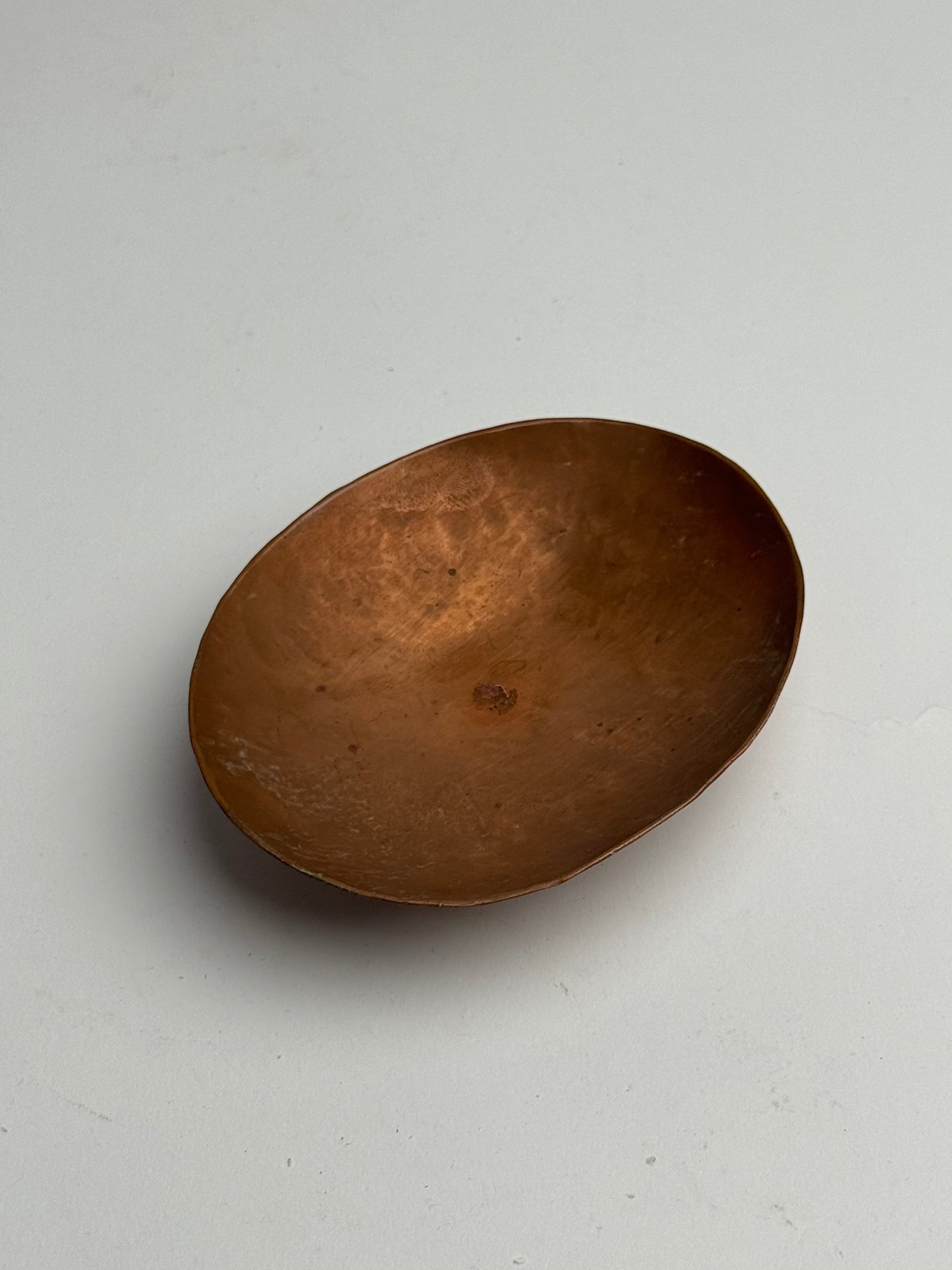 Vintage Copper Pedestal Dish