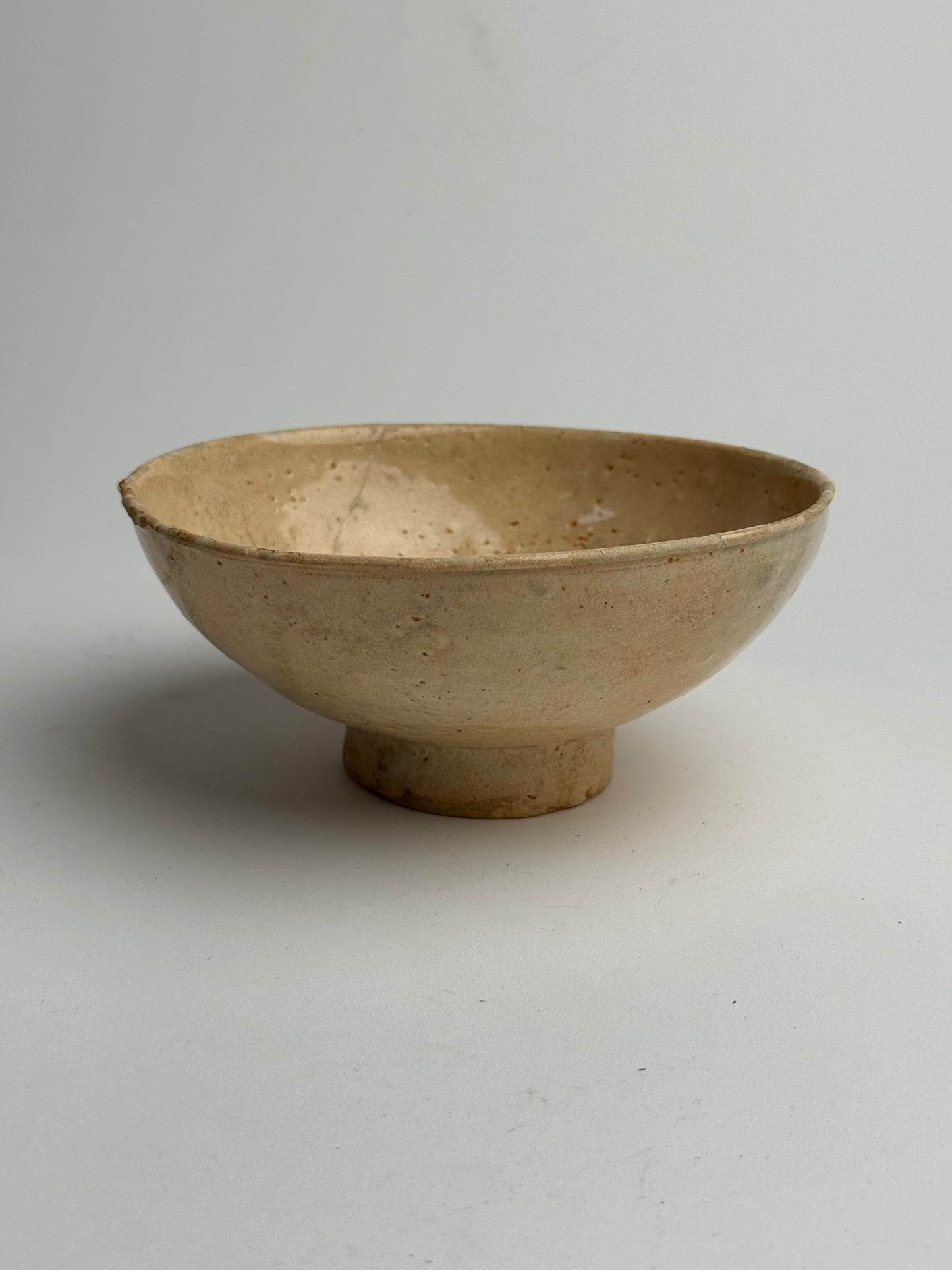 Apricot Beige Vintage Japanese Tea Bowl