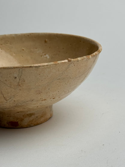 Apricot Beige Vintage Japanese Tea Bowl