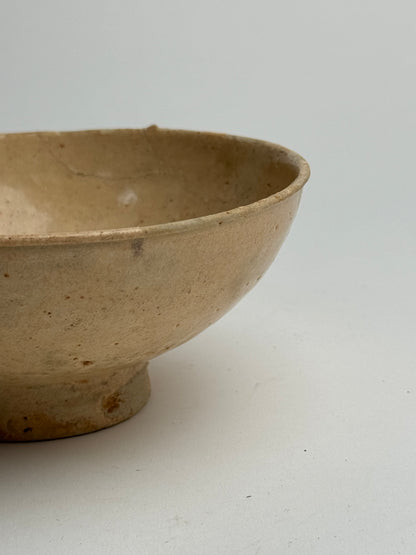 Apricot Beige Vintage Japanese Tea Bowl