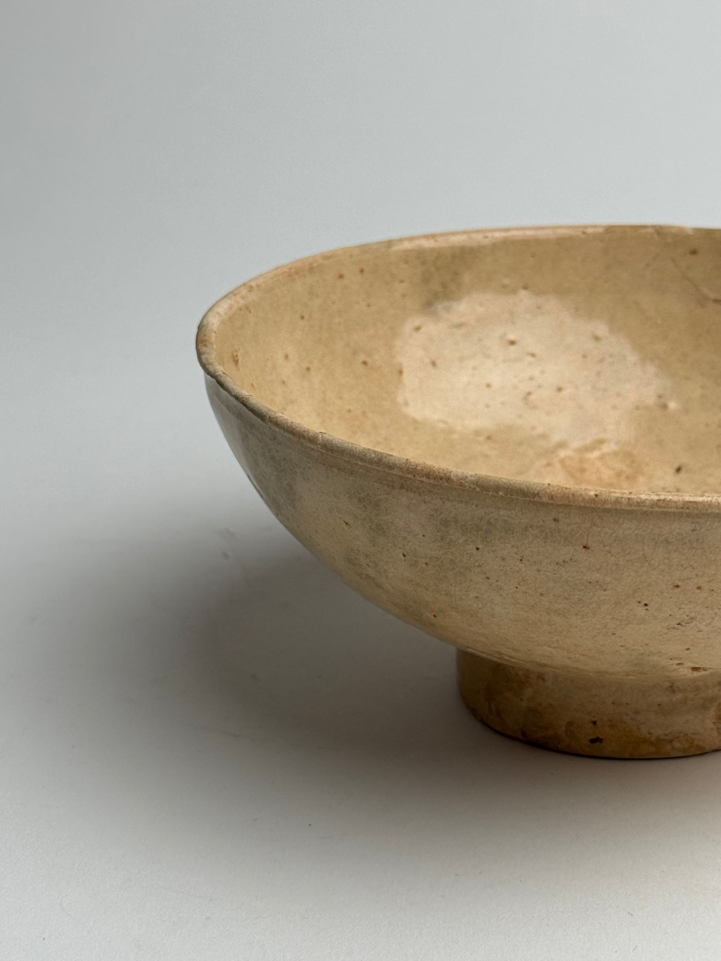 Apricot Beige Vintage Japanese Tea Bowl