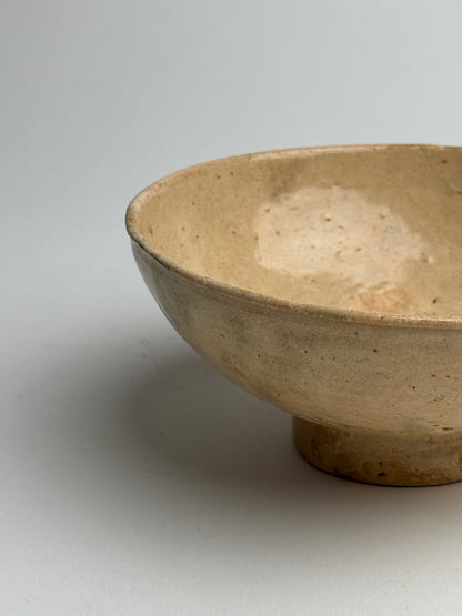 Apricot Beige Vintage Japanese Tea Bowl