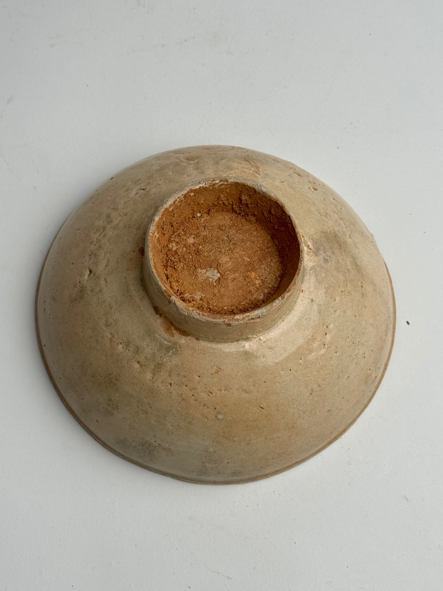 Apricot Beige Vintage Japanese Tea Bowl