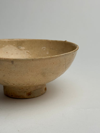 Apricot Beige Vintage Japanese Tea Bowl