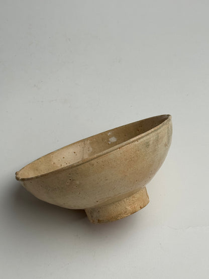Apricot Beige Vintage Japanese Tea Bowl