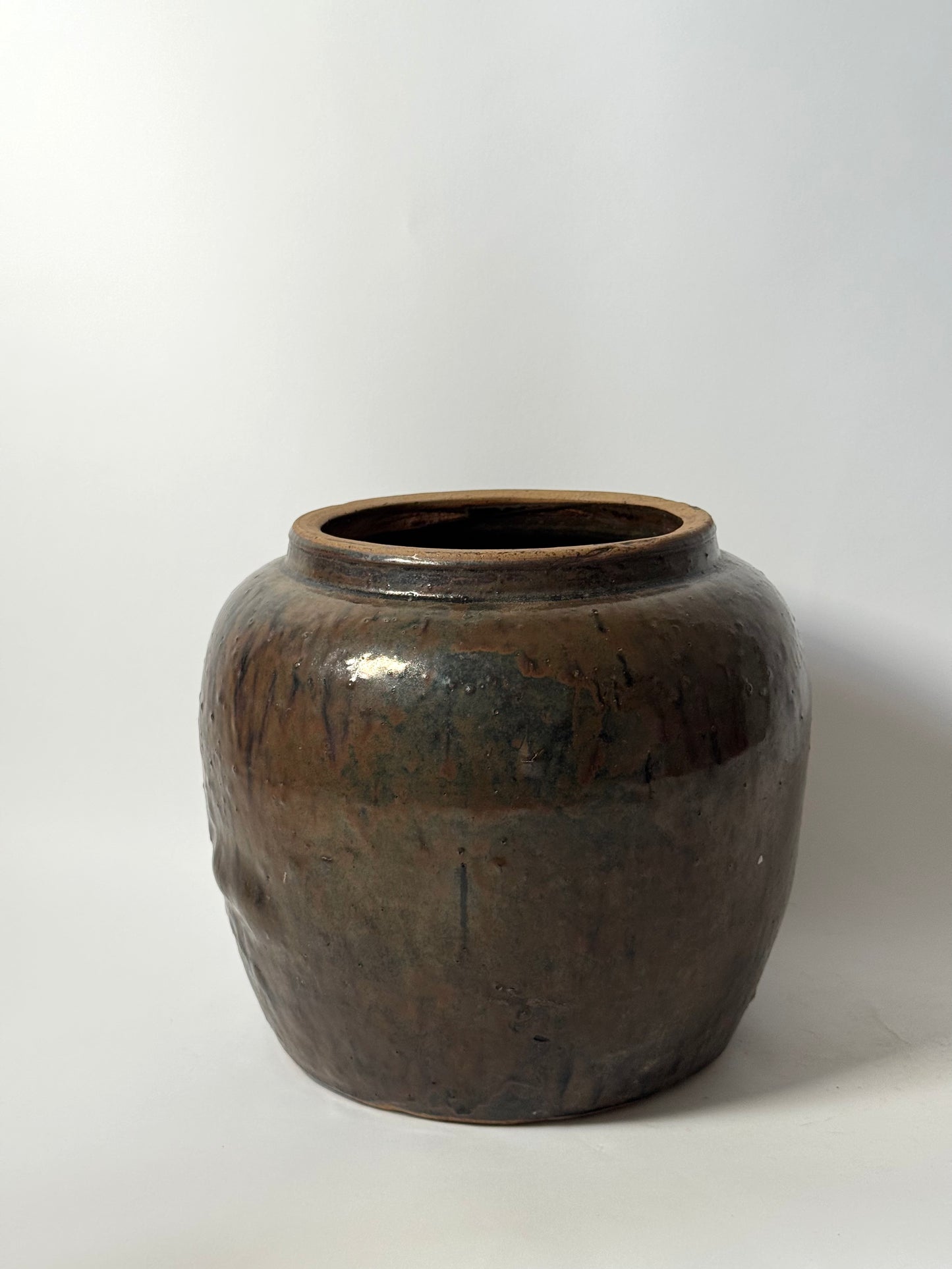 Drip Glaze Large South Asian Pot