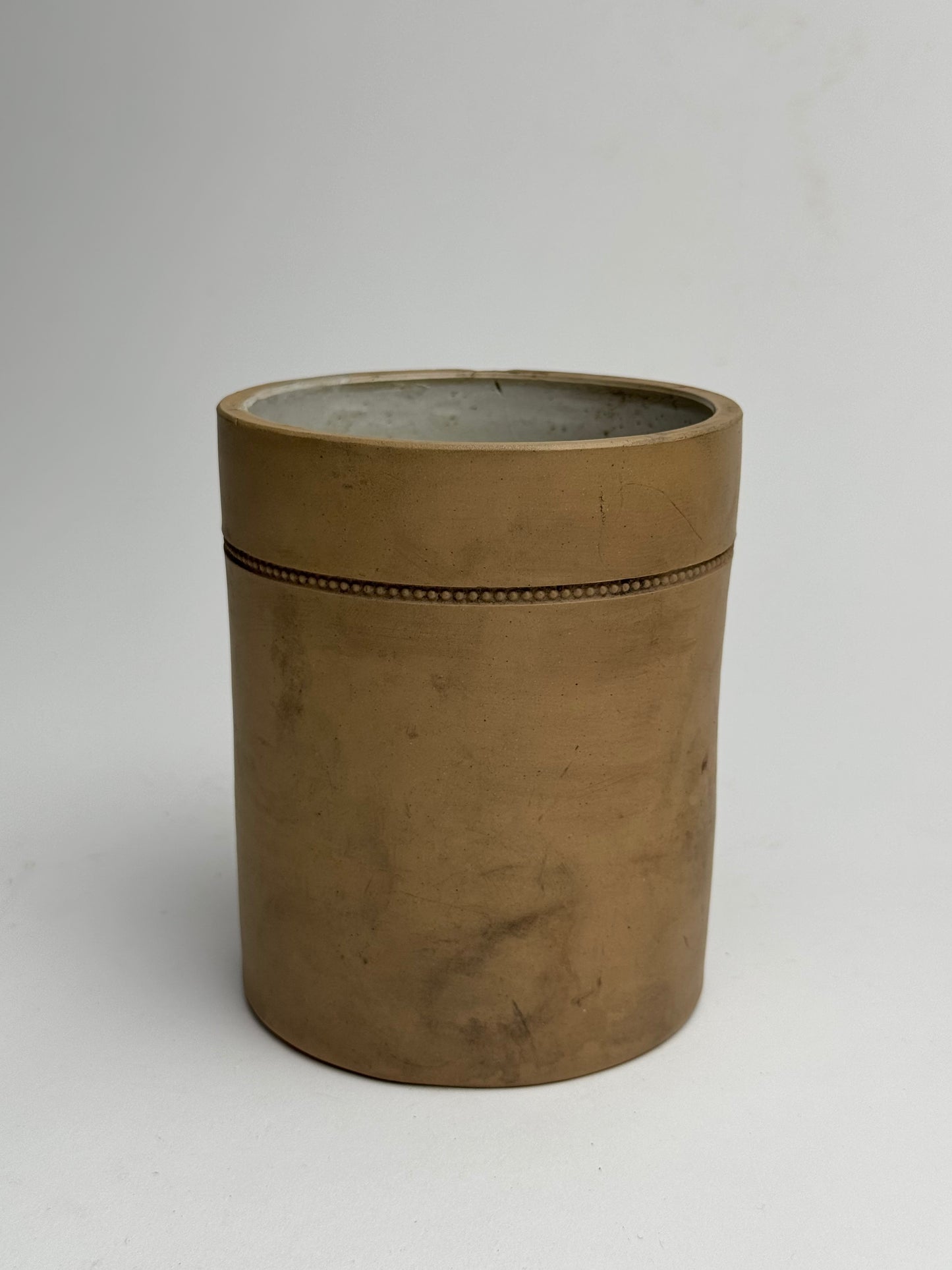 Warm Brown Vintage Storage Jar