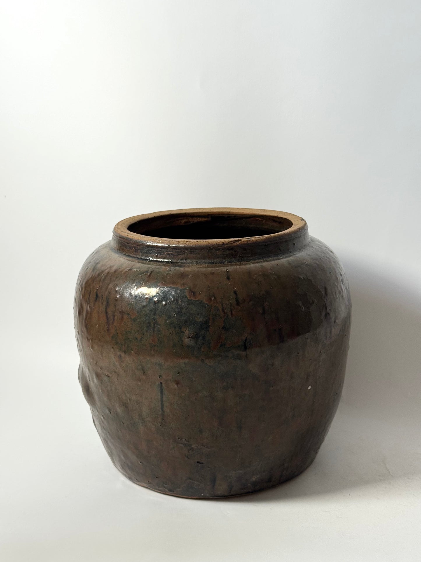 Drip Glaze Large South Asian Pot