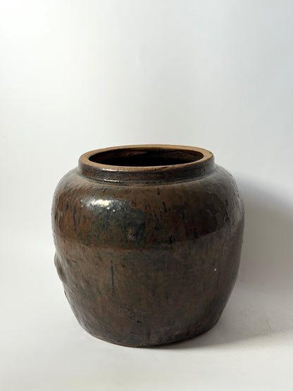 Drip Glaze Large South Asian Pot