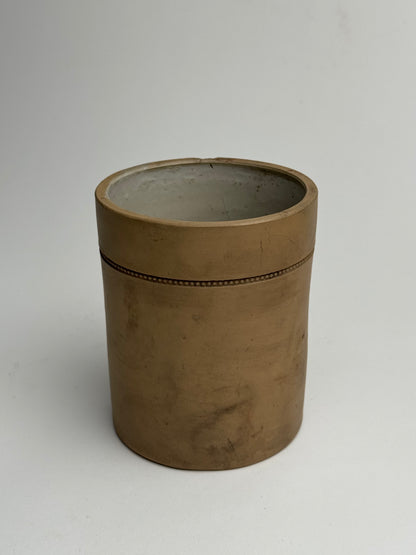 Warm Brown Vintage Storage Jar