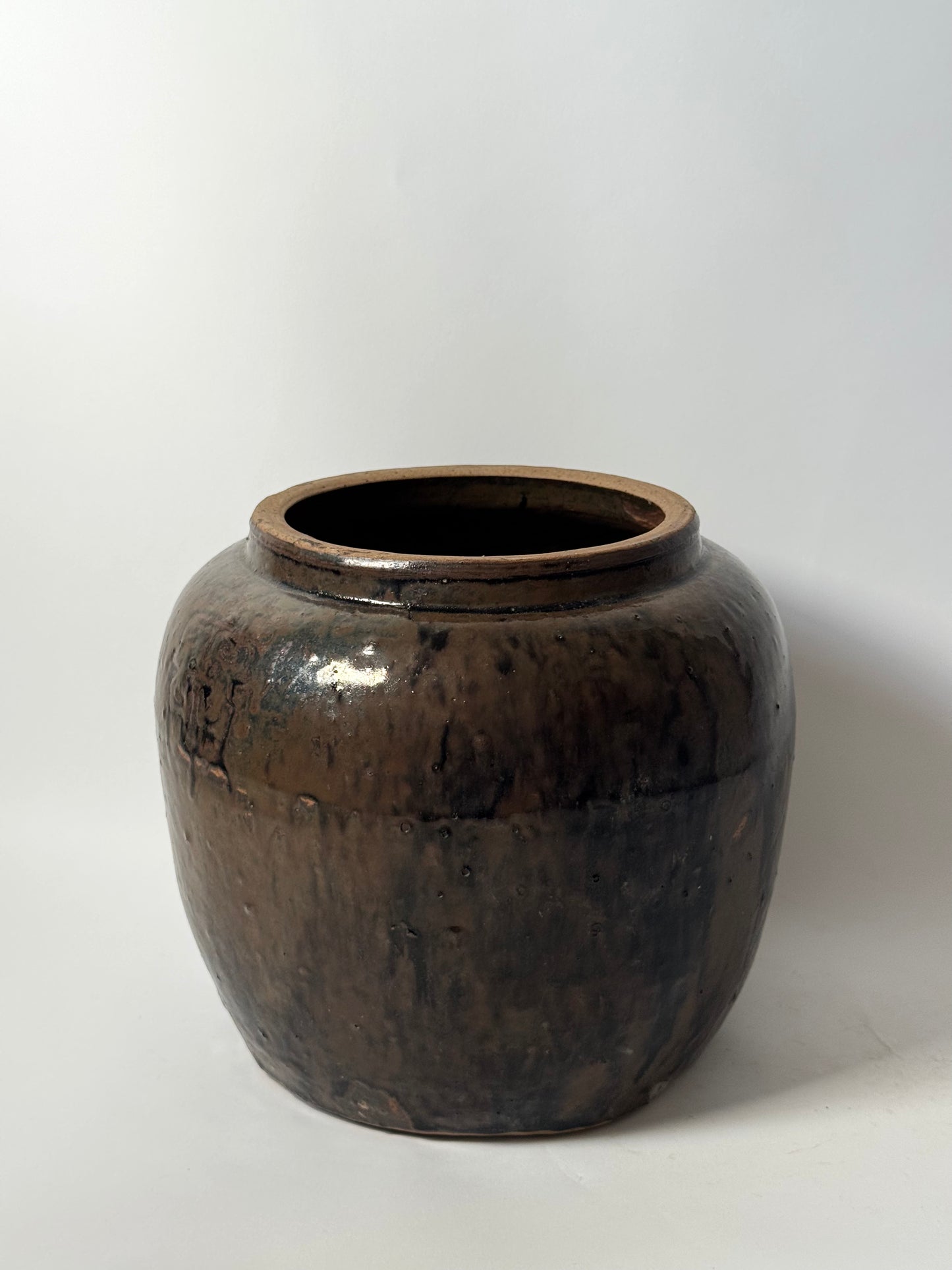 Drip Glaze Large South Asian Pot