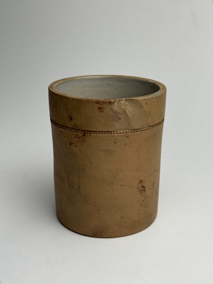 Warm Brown Vintage Storage Jar