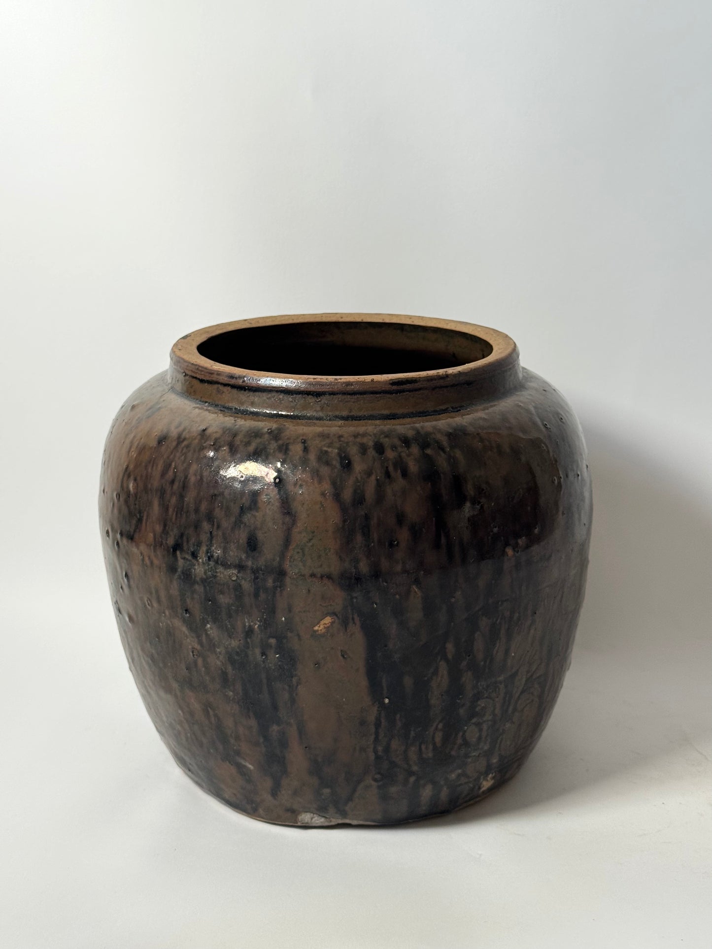 Drip Glaze Large South Asian Pot