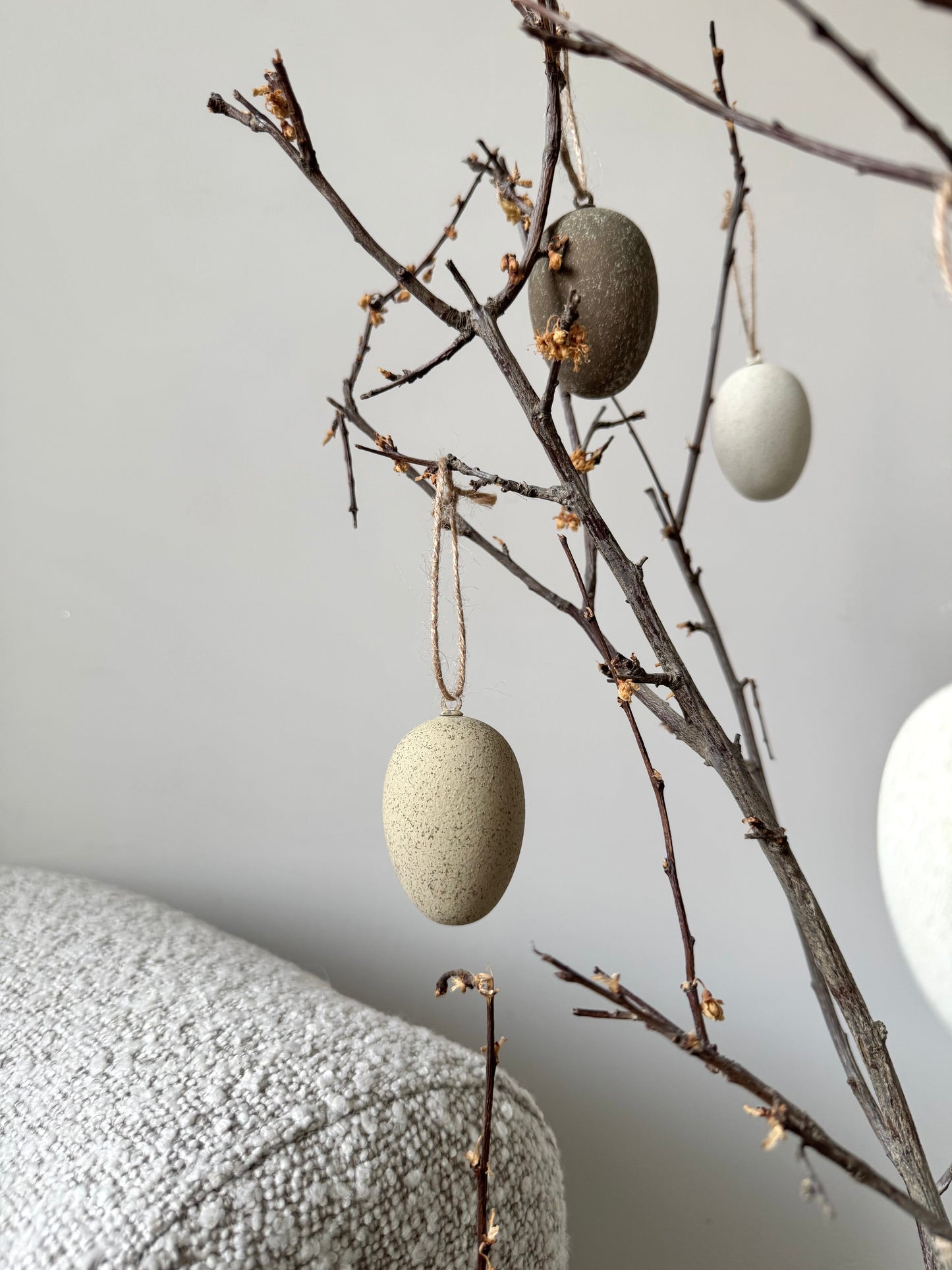 Neutral decorative Easter Eggs SET OF 6