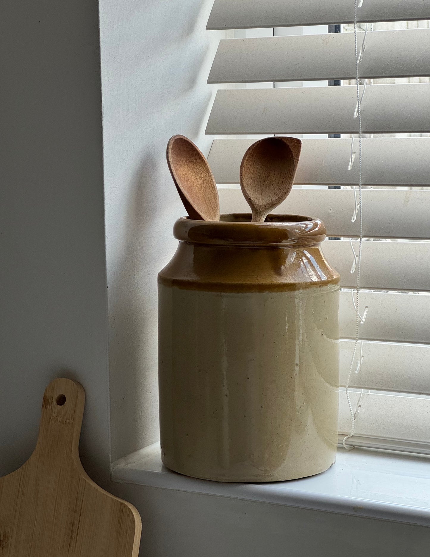 Vintage Glazed Stoneware Pot