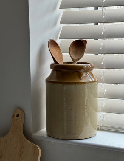 Vintage Glazed Stoneware Pot