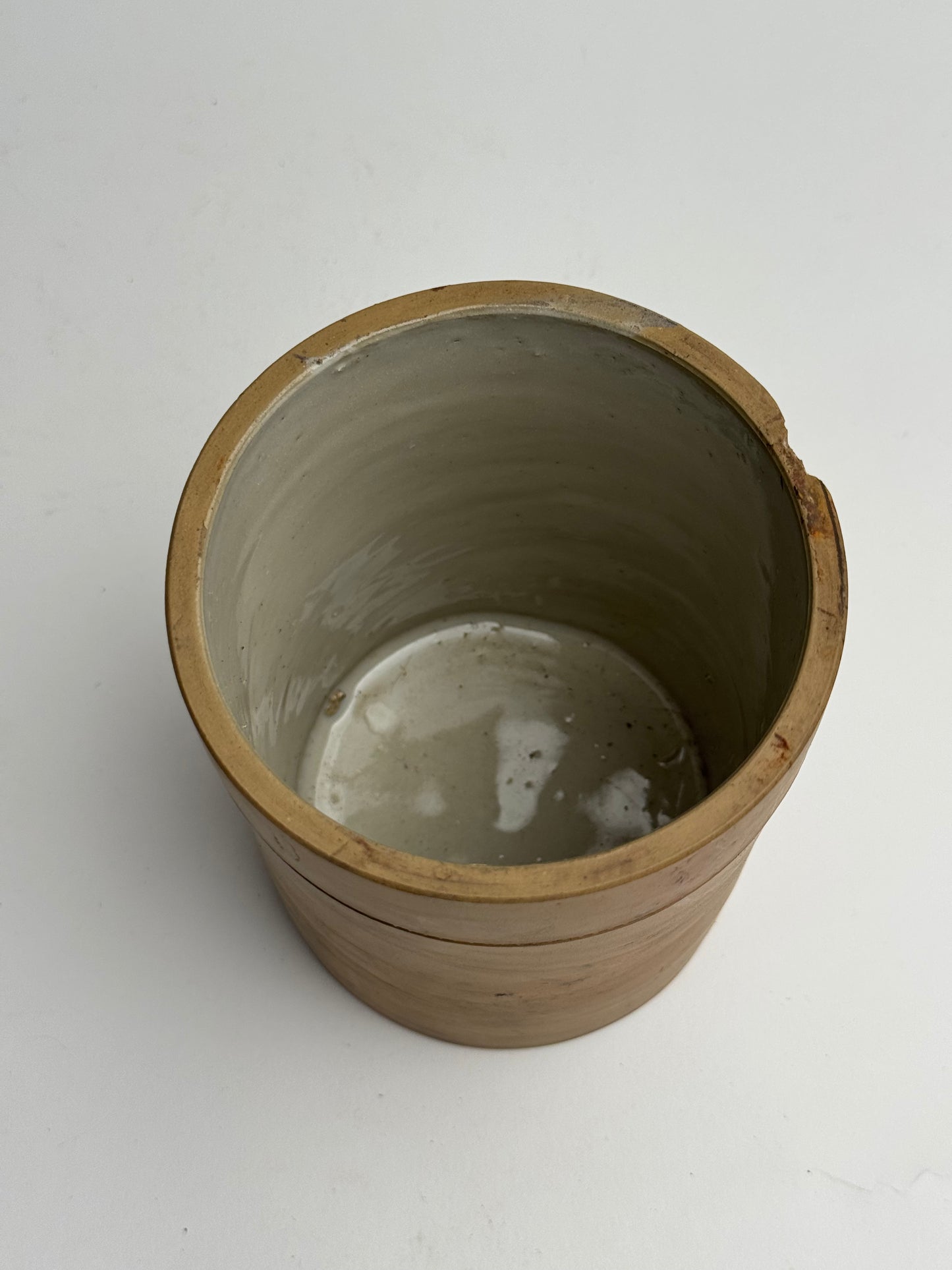 Warm Brown Vintage Storage Jar