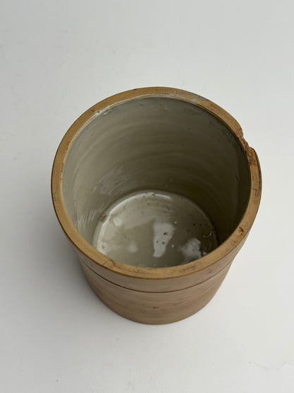 Warm Brown Vintage Storage Jar