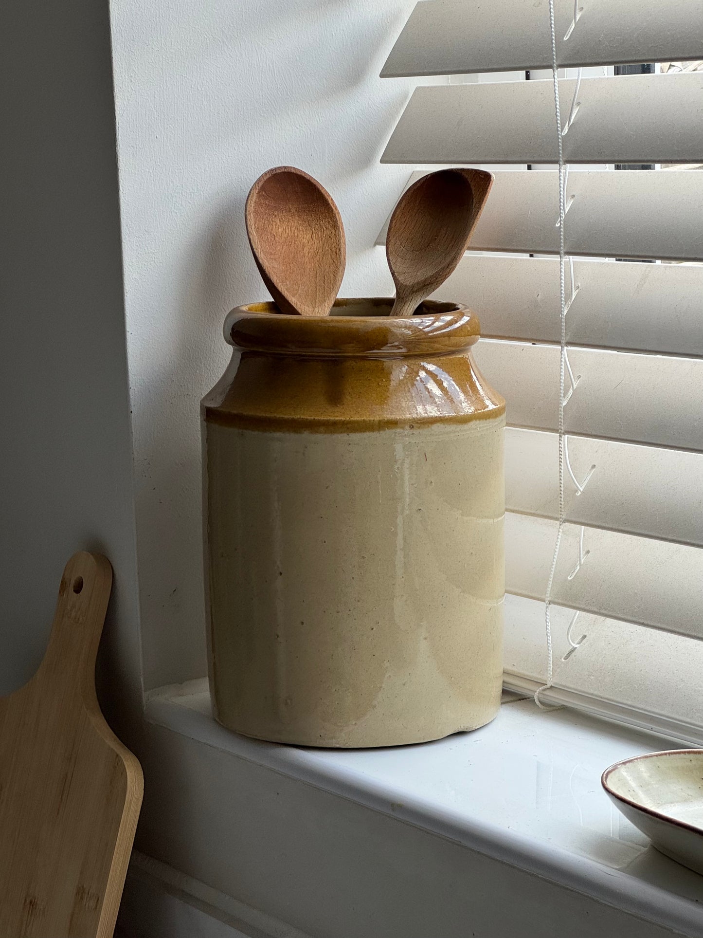Vintage Glazed Stoneware Pot