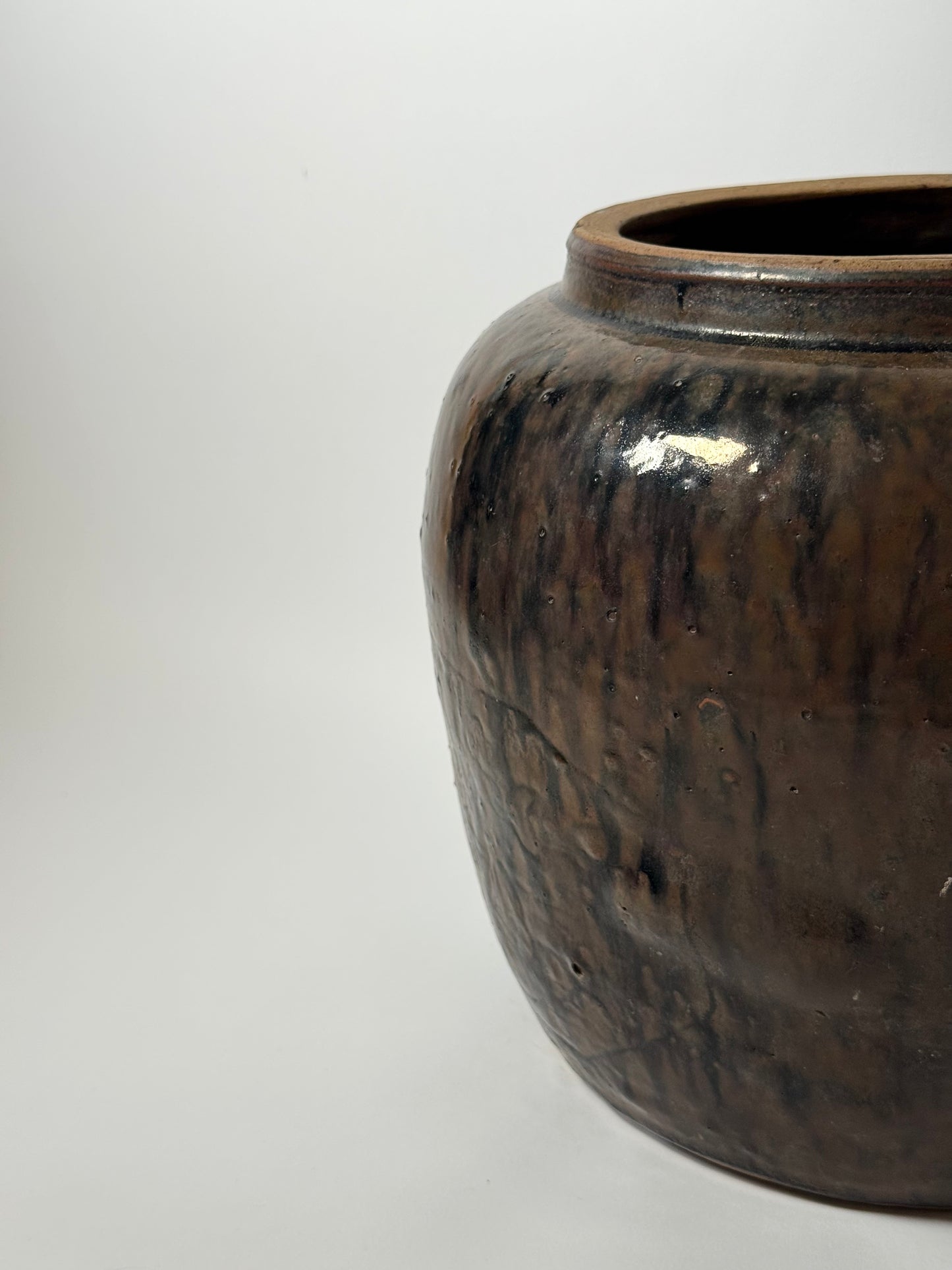 Drip Glaze Large South Asian Pot