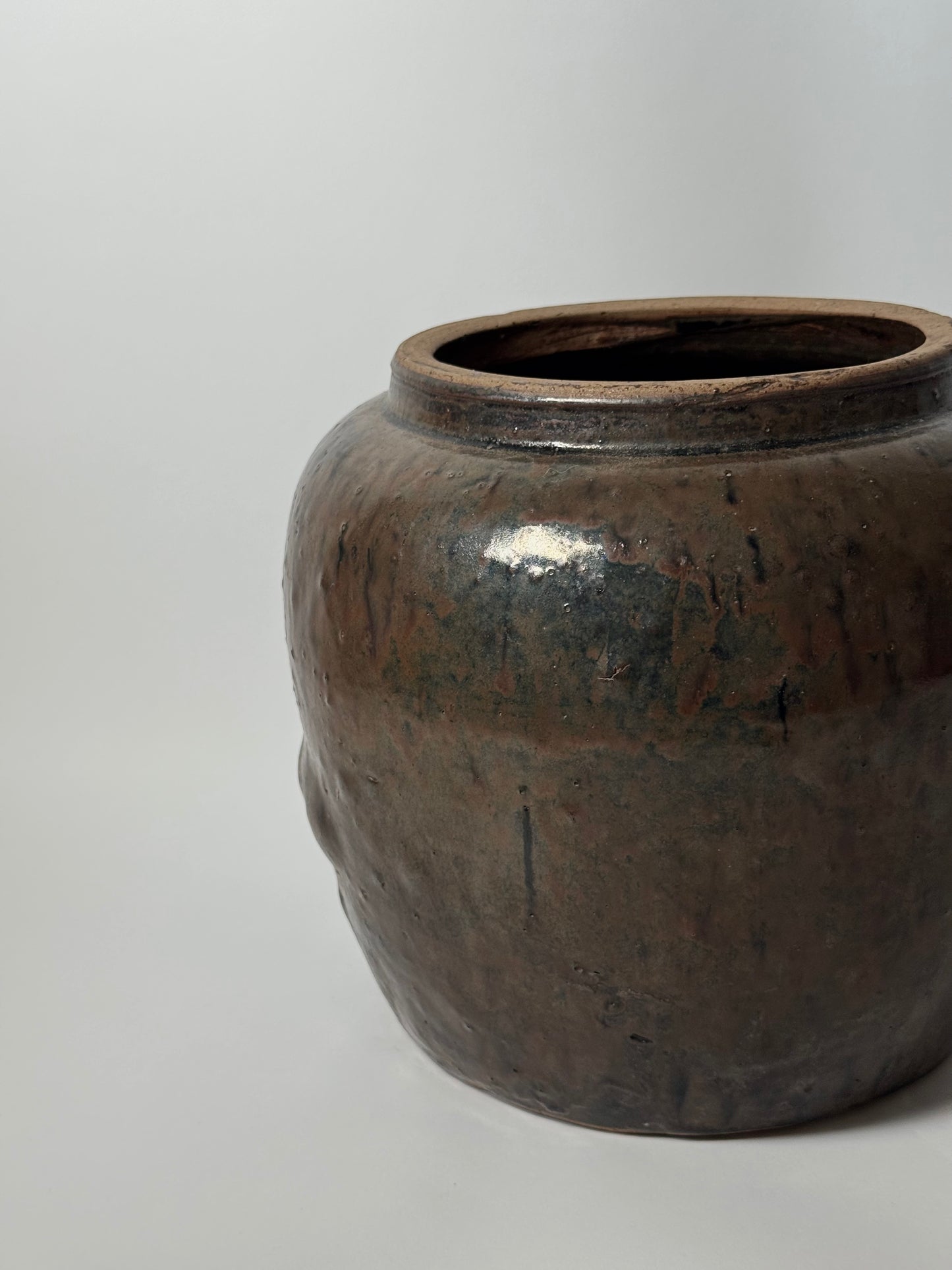 Drip Glaze Large South Asian Pot