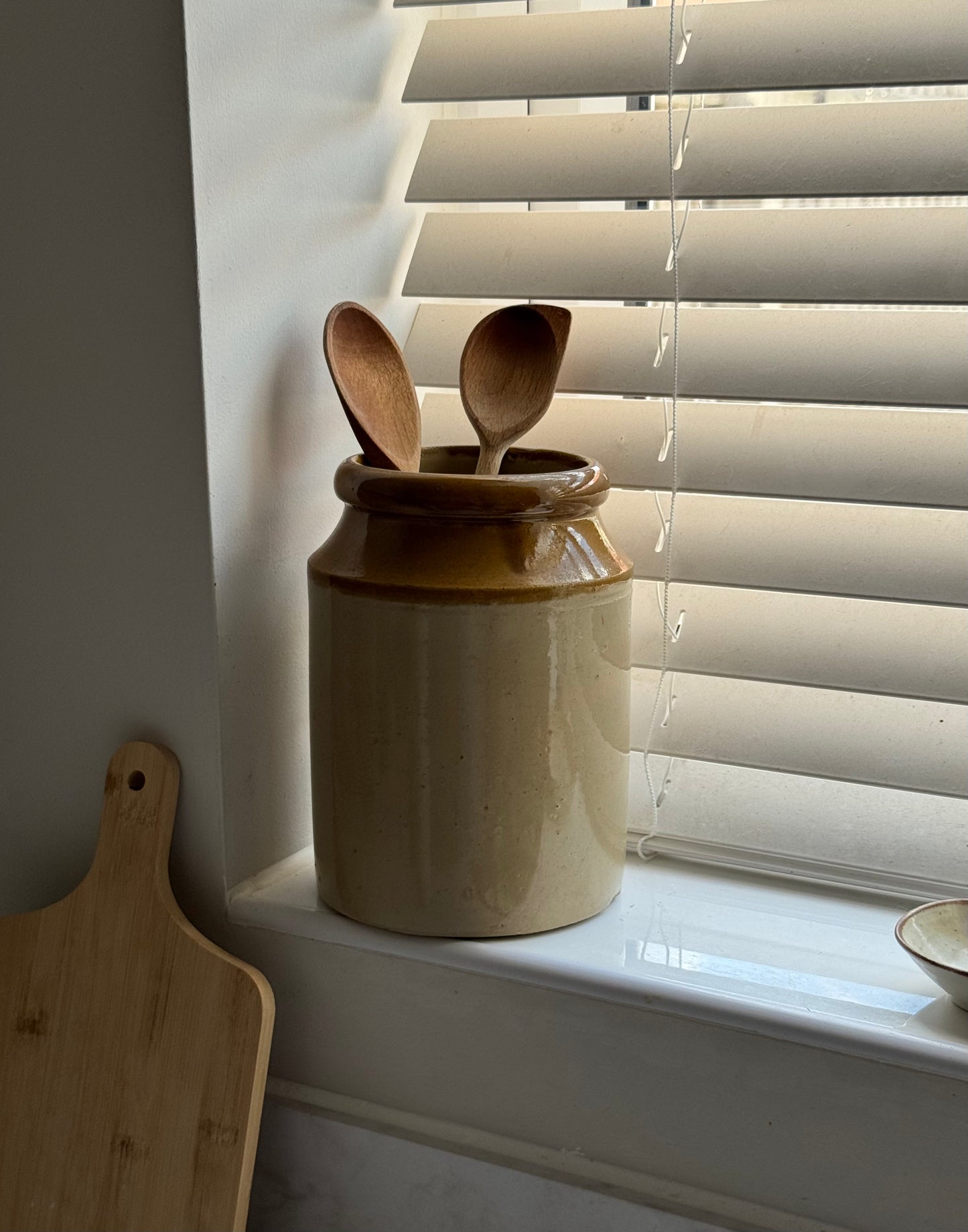 Vintage Glazed Stoneware Pot