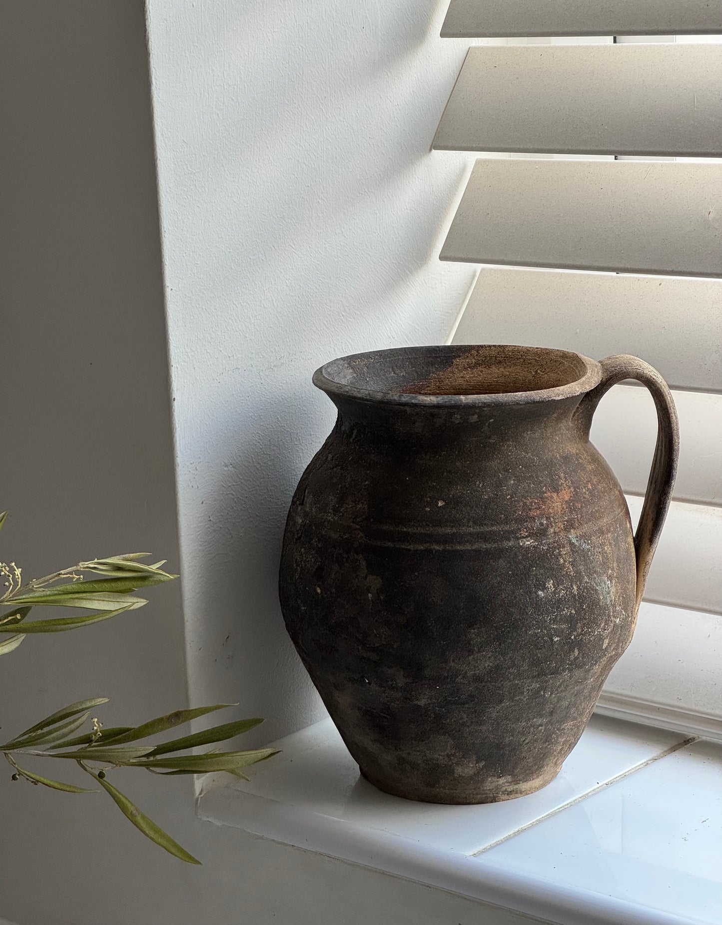 Vintage Hand Thrown Earthenware Jug