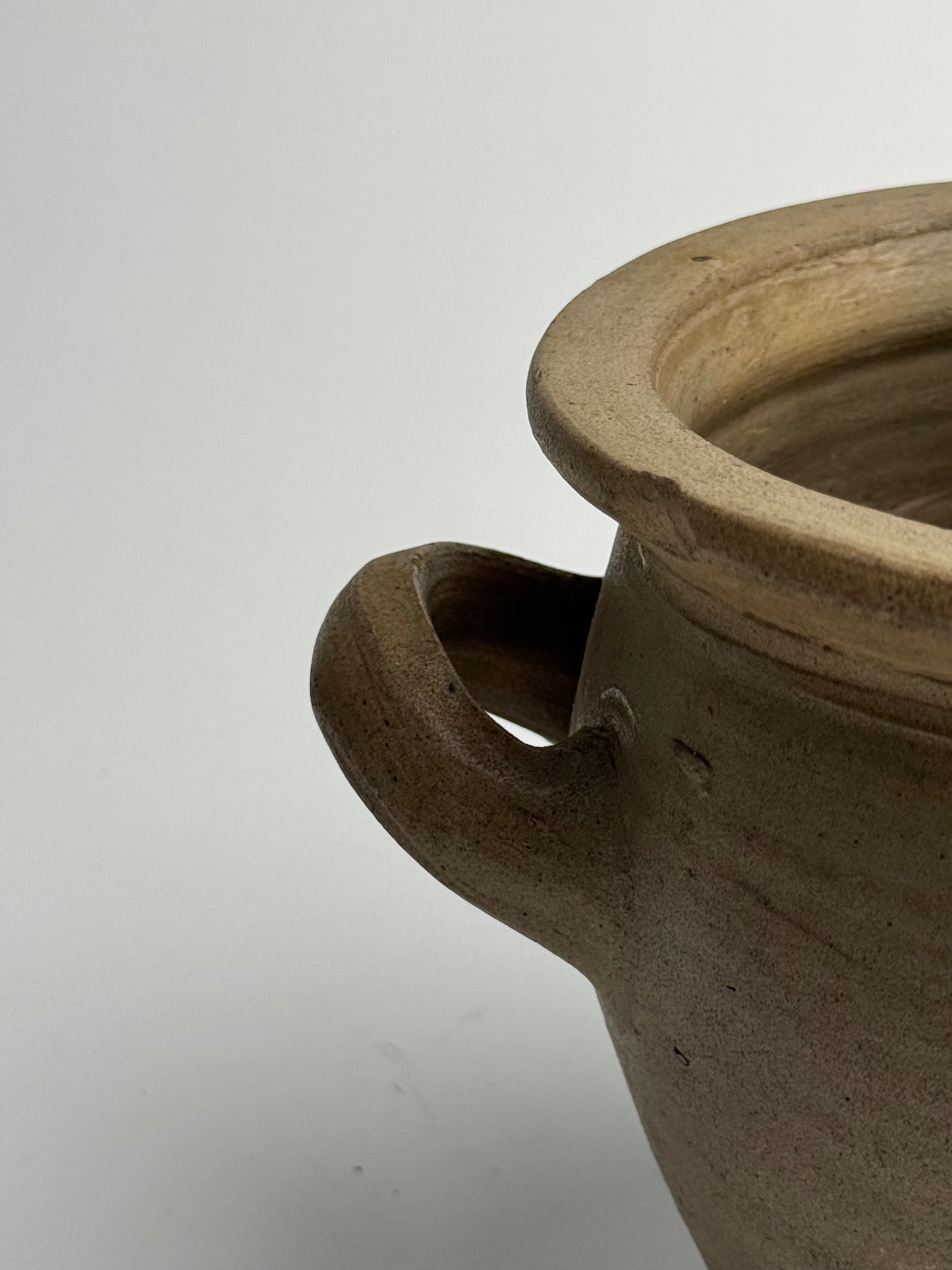 Soft Brown Twin Handled French Pot