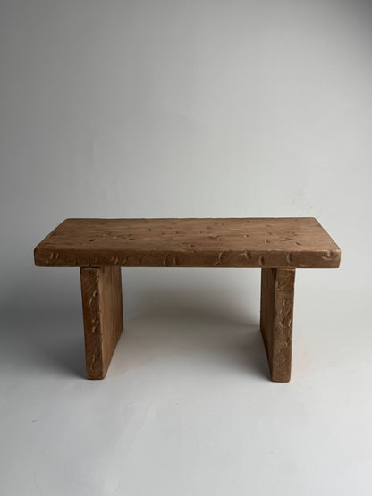 Handmade Aged Effect Wood Stool - Delilah