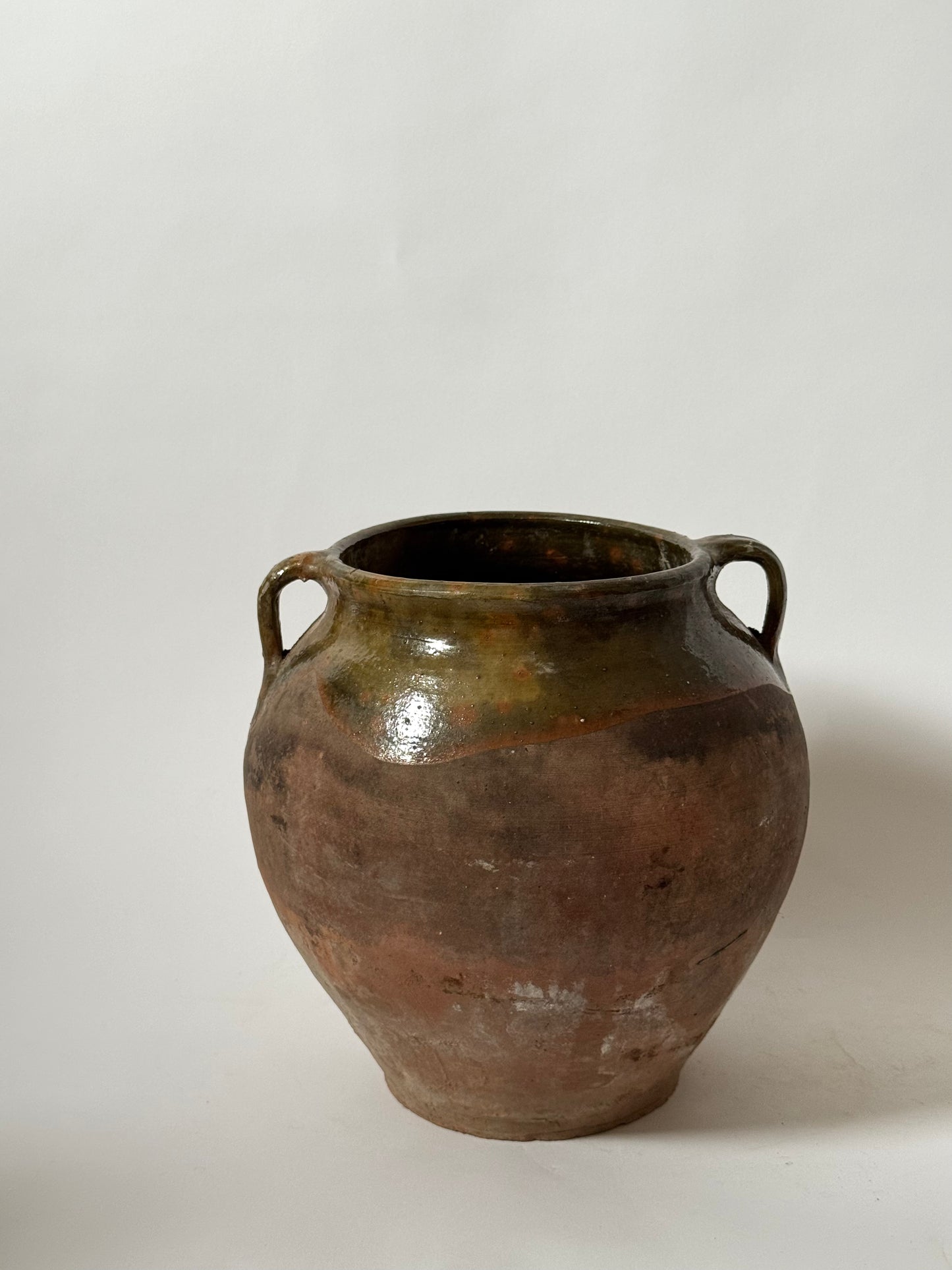 Antique Romanian Twin Handled Pot