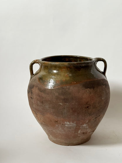 Antique Romanian Twin Handled Pot
