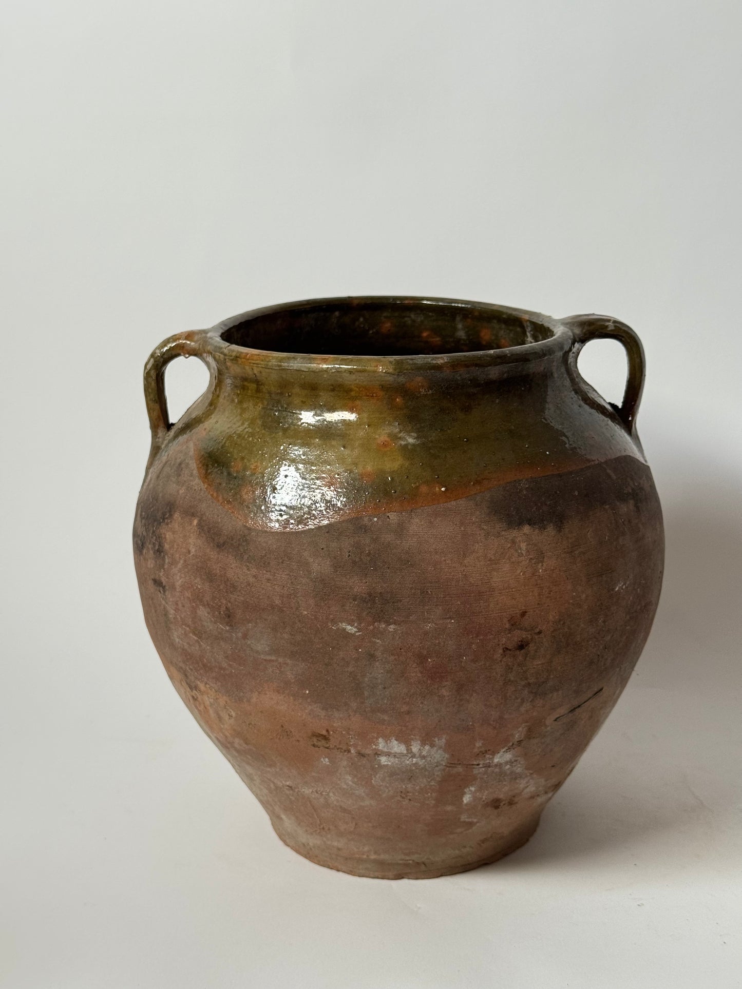 Antique Romanian Twin Handled Pot