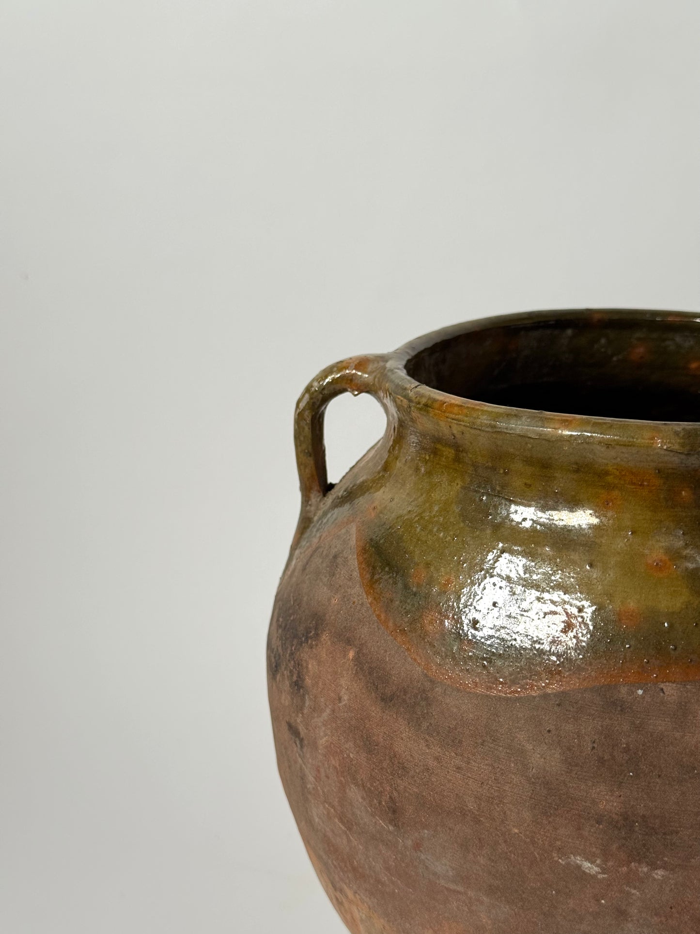 Antique Romanian Twin Handled Pot