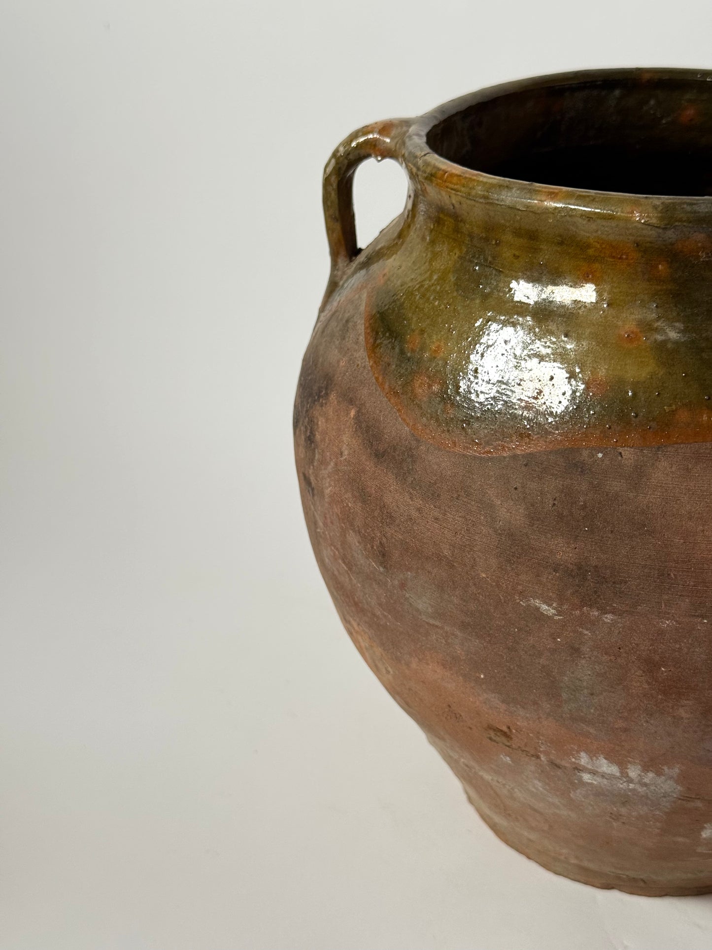 Antique Romanian Twin Handled Pot