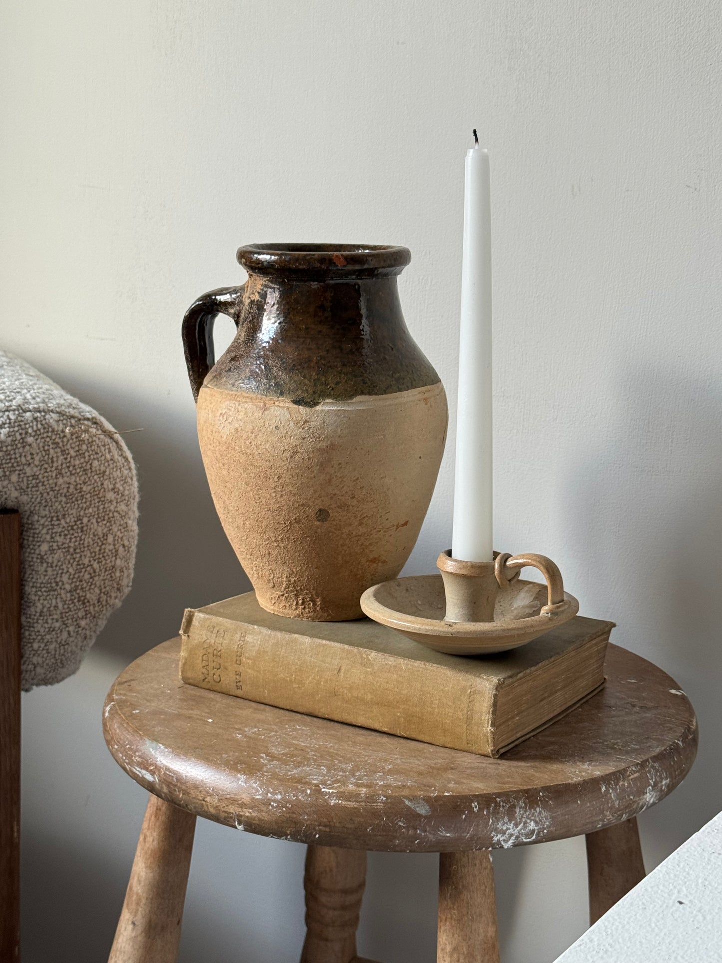 Stoneware Pottery Candle Holder