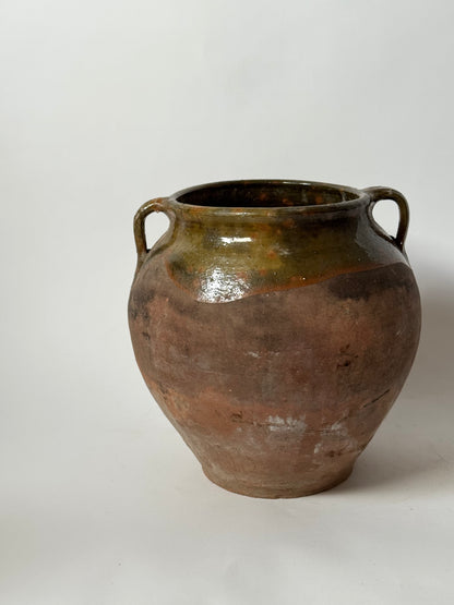 Antique Romanian Twin Handled Pot