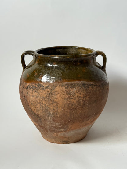 Antique Romanian Twin Handled Pot