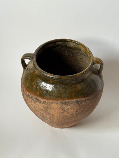 Antique Romanian Twin Handled Pot