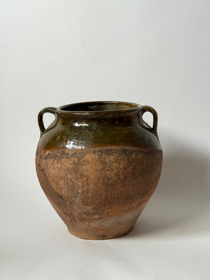 Antique Romanian Twin Handled Pot