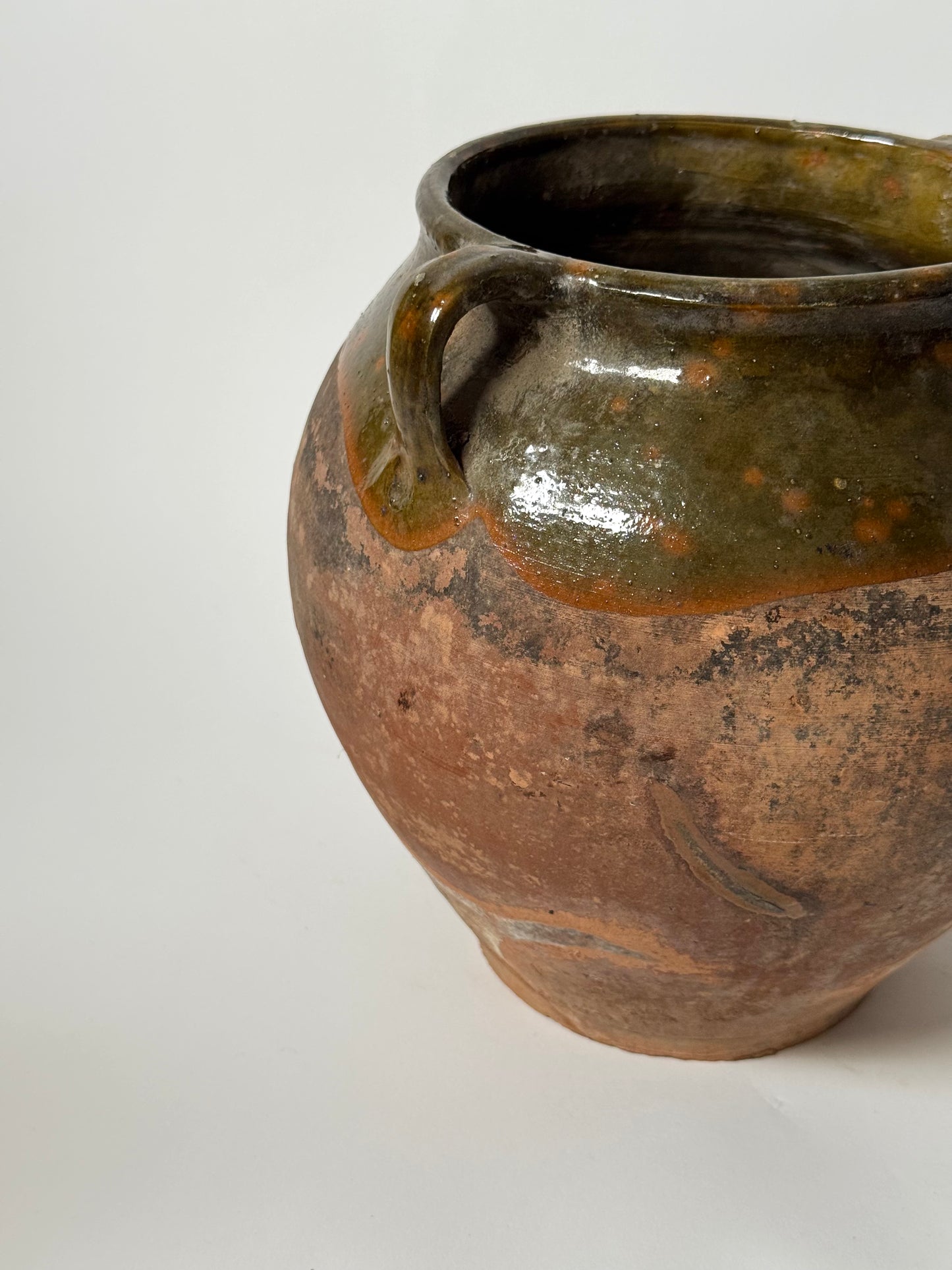 Antique Romanian Twin Handled Pot