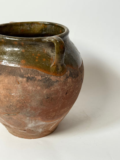 Antique Romanian Twin Handled Pot