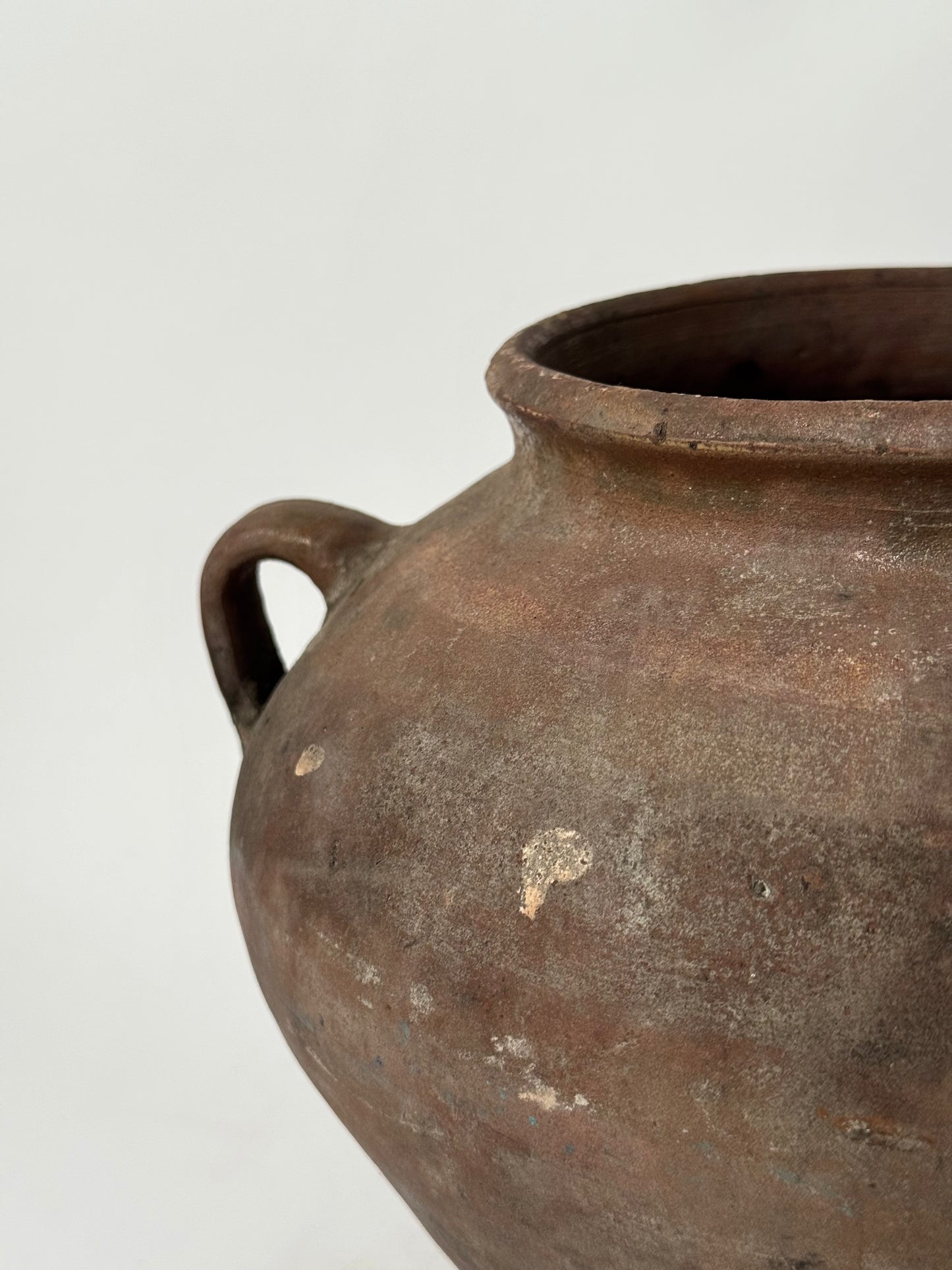Wide Antique Romanian Twin Handled Urn