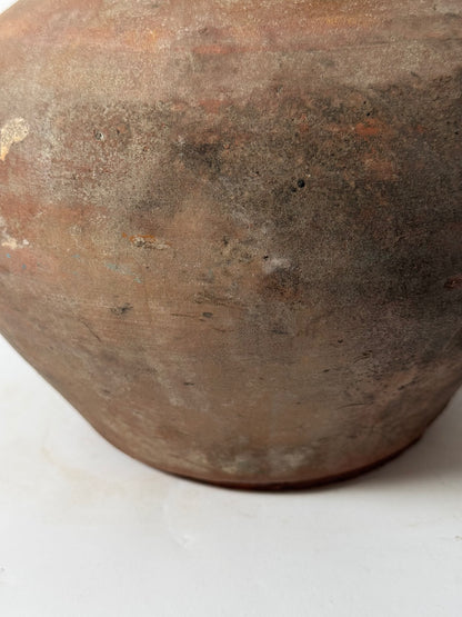 Wide Antique Romanian Twin Handled Urn