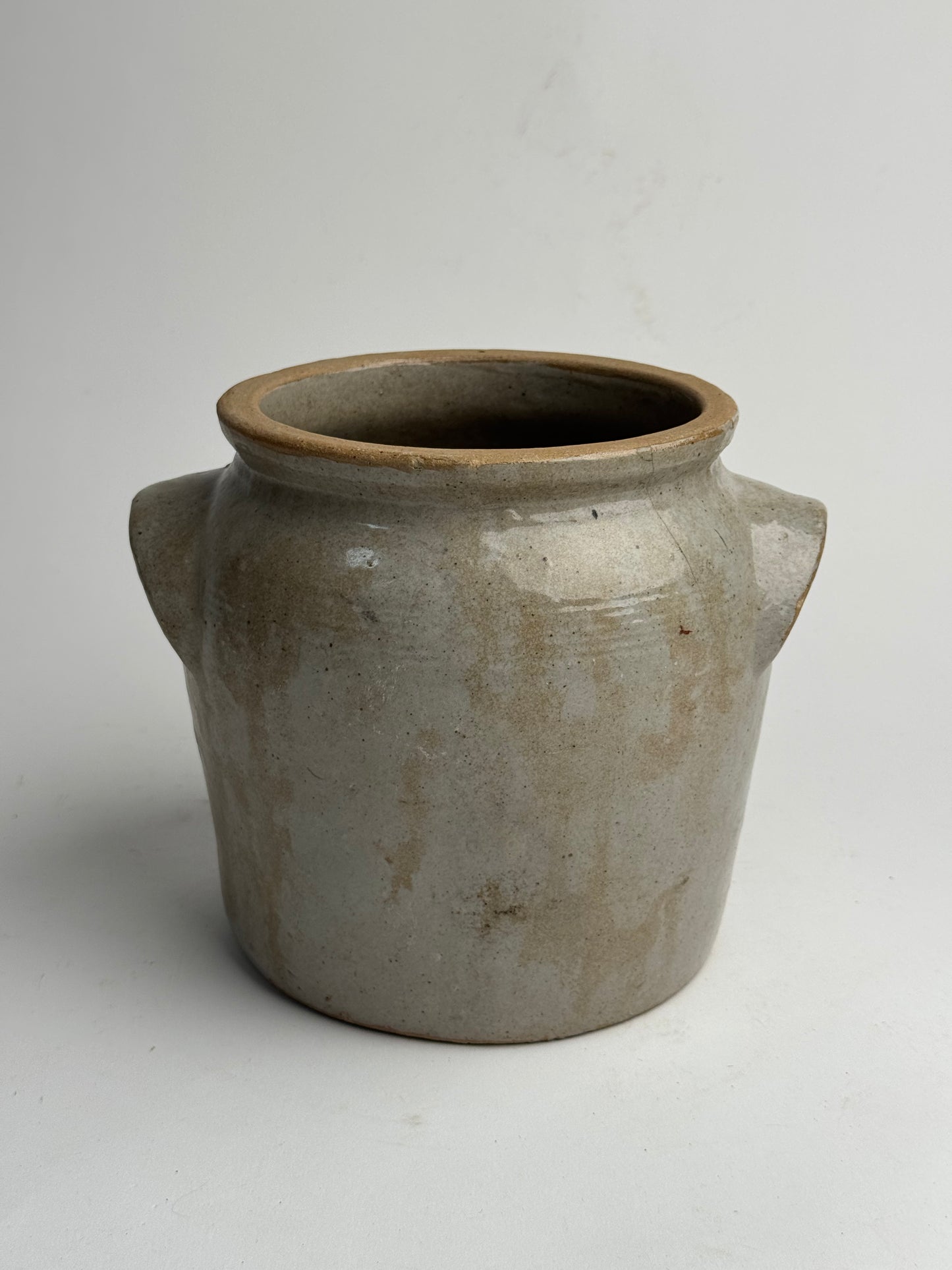 Medium Grey Mottled French Confit Pot