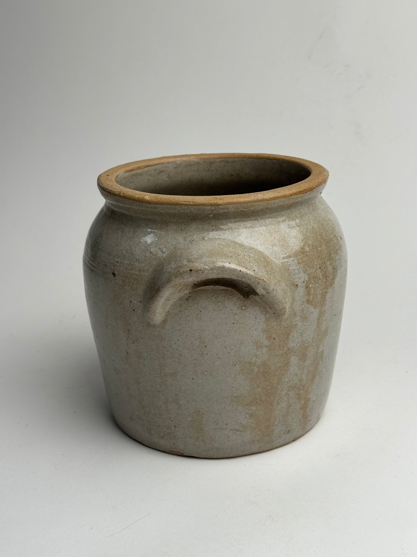 Medium Grey Mottled French Confit Pot